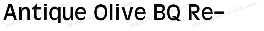 Antique Olive BQ Re字体转换